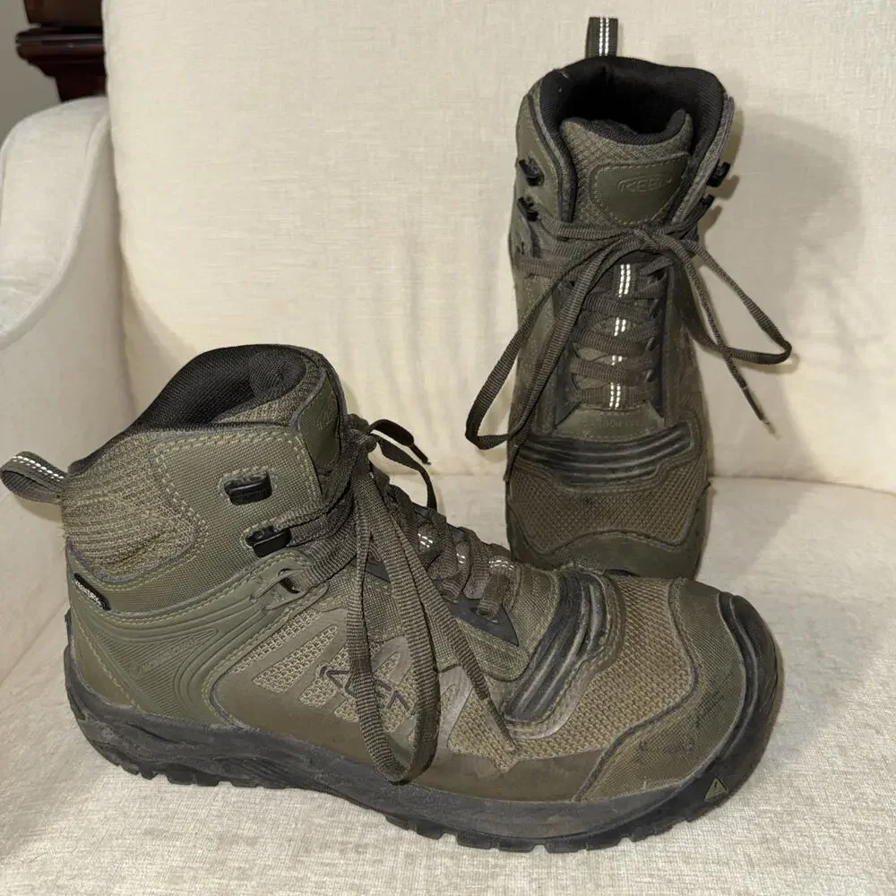 Keen Work Boots Reno KBF WP Carbon Toe Waterproof 1027102D Mens Size 9D Sturdy